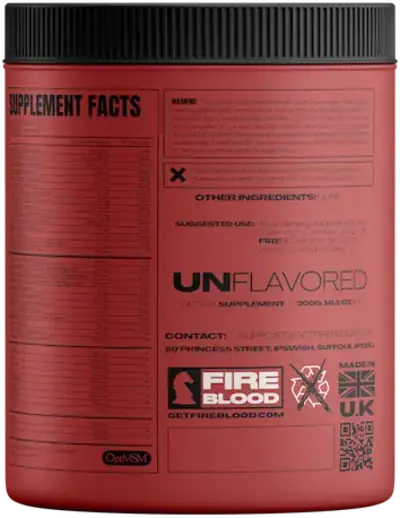 FireBlood Supplement Side View